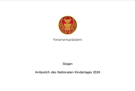 Slogan Anlässlich des Nationalen Kindertages 2024