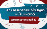 คณะกรรมาธิการแก้ไขปัญหาหนี้สินแห่งชาติ (สภาผู้แทนราษฎร ชุดที่ 25