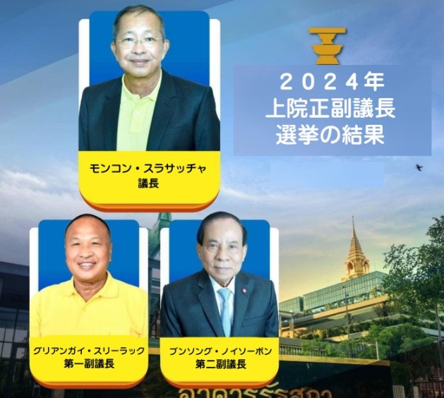 ２０２４年上院正副議長選挙の結果